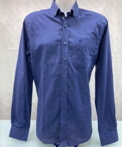 Claudıo Campione Düz Lacivert Gömlek